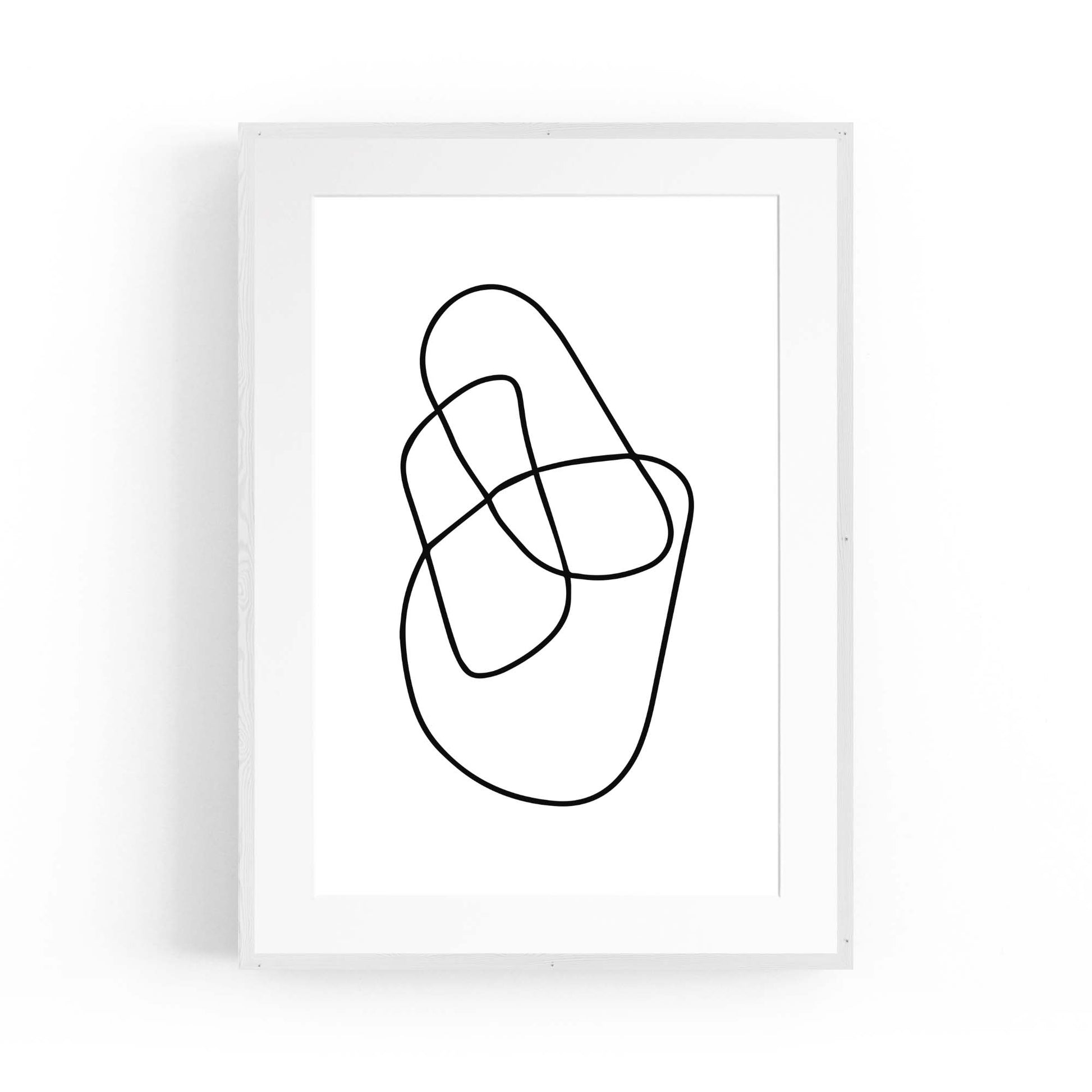 Minimal Abstract Modern Line Artwork Wall Art #2 - The Affordable Art Company