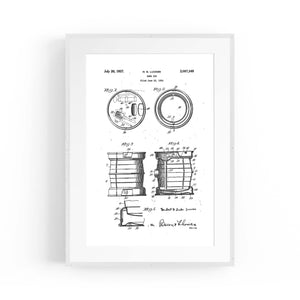 Vintage Beer Keg Patent Man Cave Gift Wall Art #2 - The Affordable Art Company