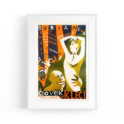 Clovek Theatre Vintage Artwork Decor Wall Art - The Affordable Art Company