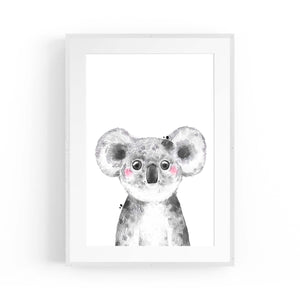 Cute Blushing Baby Koala Nursery Animal Wall Art - The Affordable Art Company