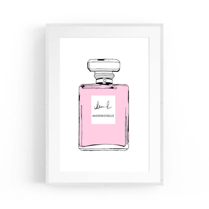 Pink Minimal Perfume Bottle Fashion Wall Art #2 - The Affordable Art Company