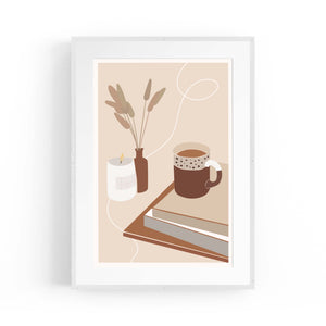 Abstract Coffee Morning Retro Minimal Wall Art - The Affordable Art Company