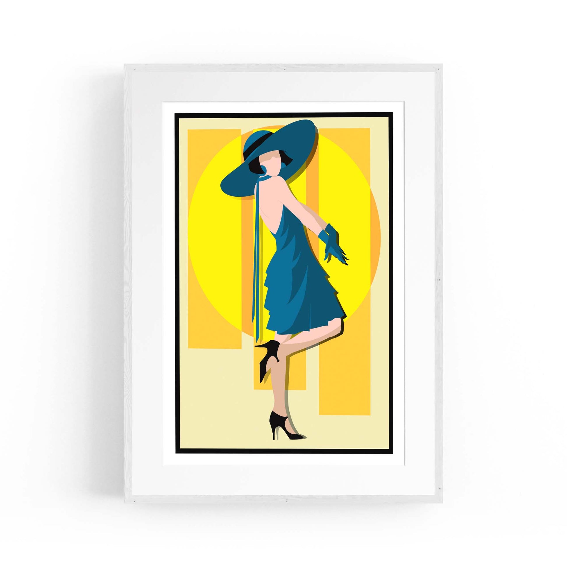 Art Deco New York Fashion Retro Vintage Wall Art #3 - The Affordable Art Company