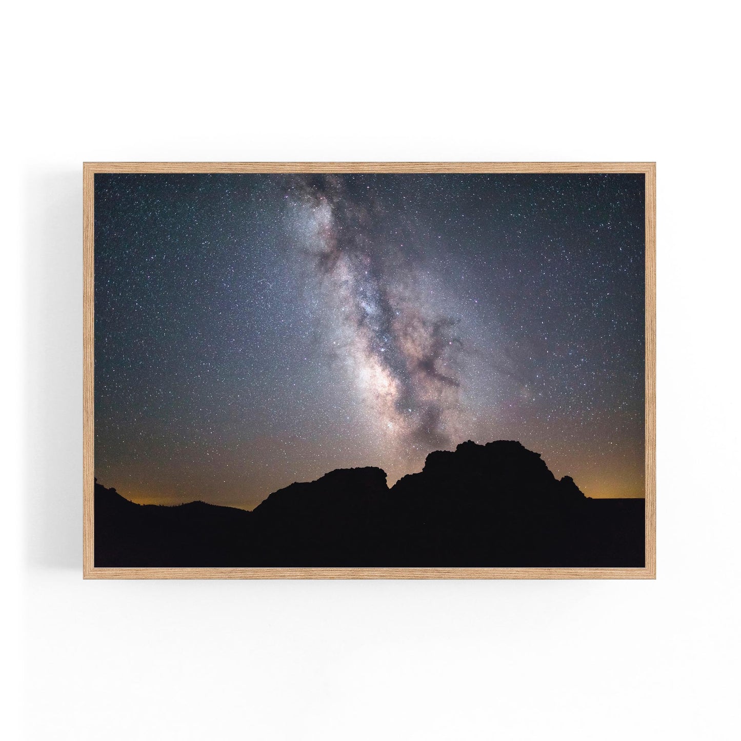 The Milky Way Night Sky Photograph Wall Art - The Affordable Art Company