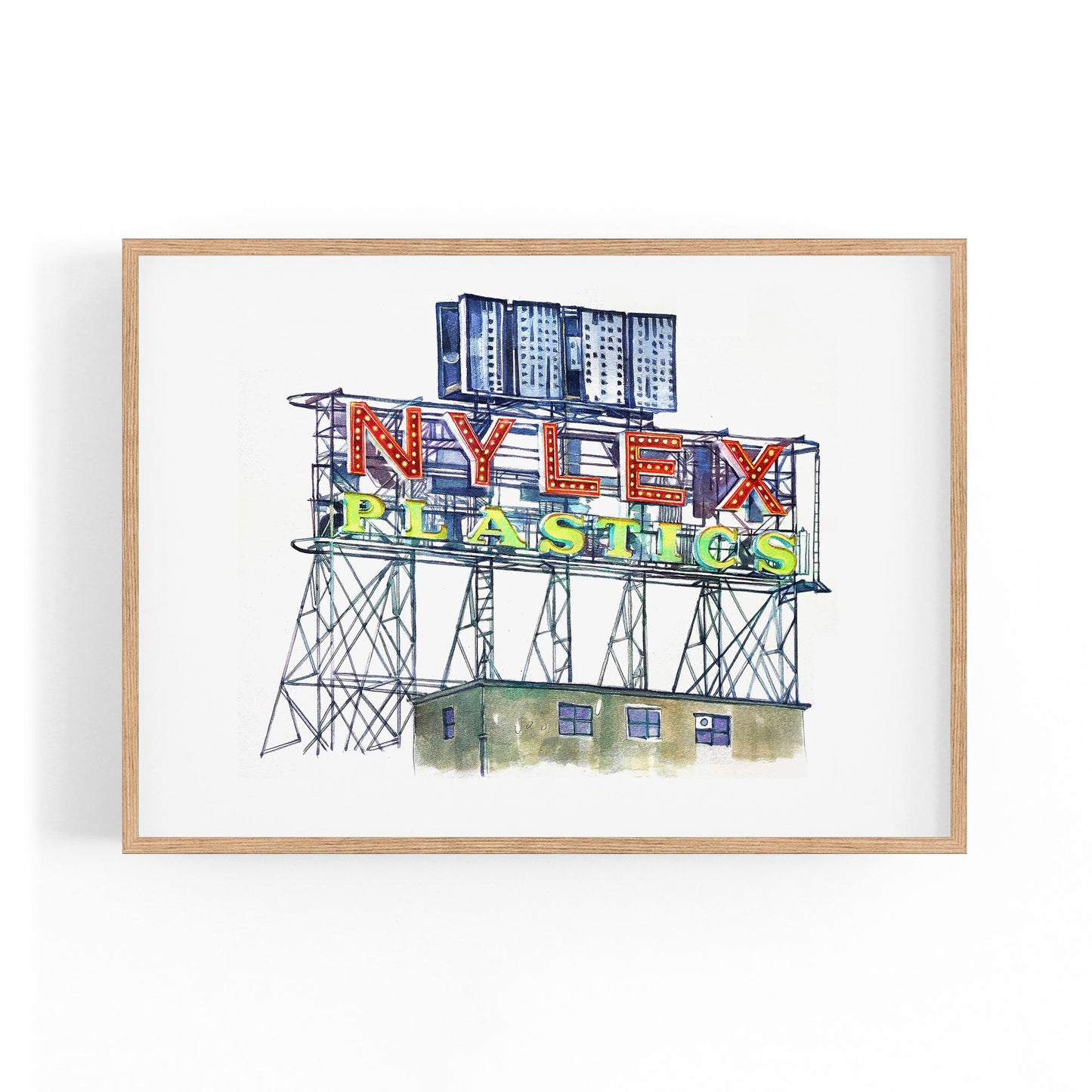 Nylex Sign, Richmond Melbourne Painting Wall Art - The Affordable Art Company