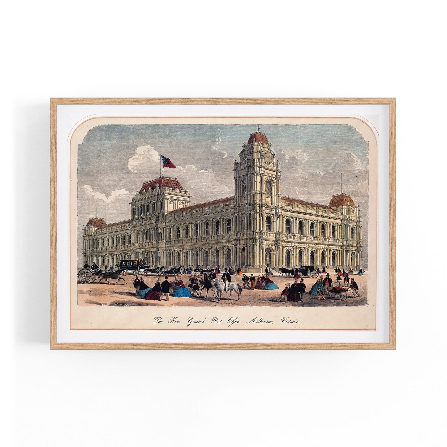General Post Office, Melbourne Vintage Wall Art #3 - The Affordable Art Company