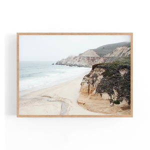 Bluff Beach Coastal Photograph Coast Wall Art - The Affordable Art Company
