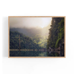 Calming Lake Landscape Photograph Wall Art - The Affordable Art Company
