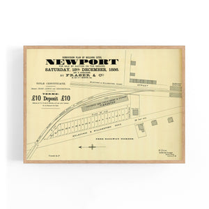 Newport, Melbourne Vintage Real Estate Advert Art - The Affordable Art Company