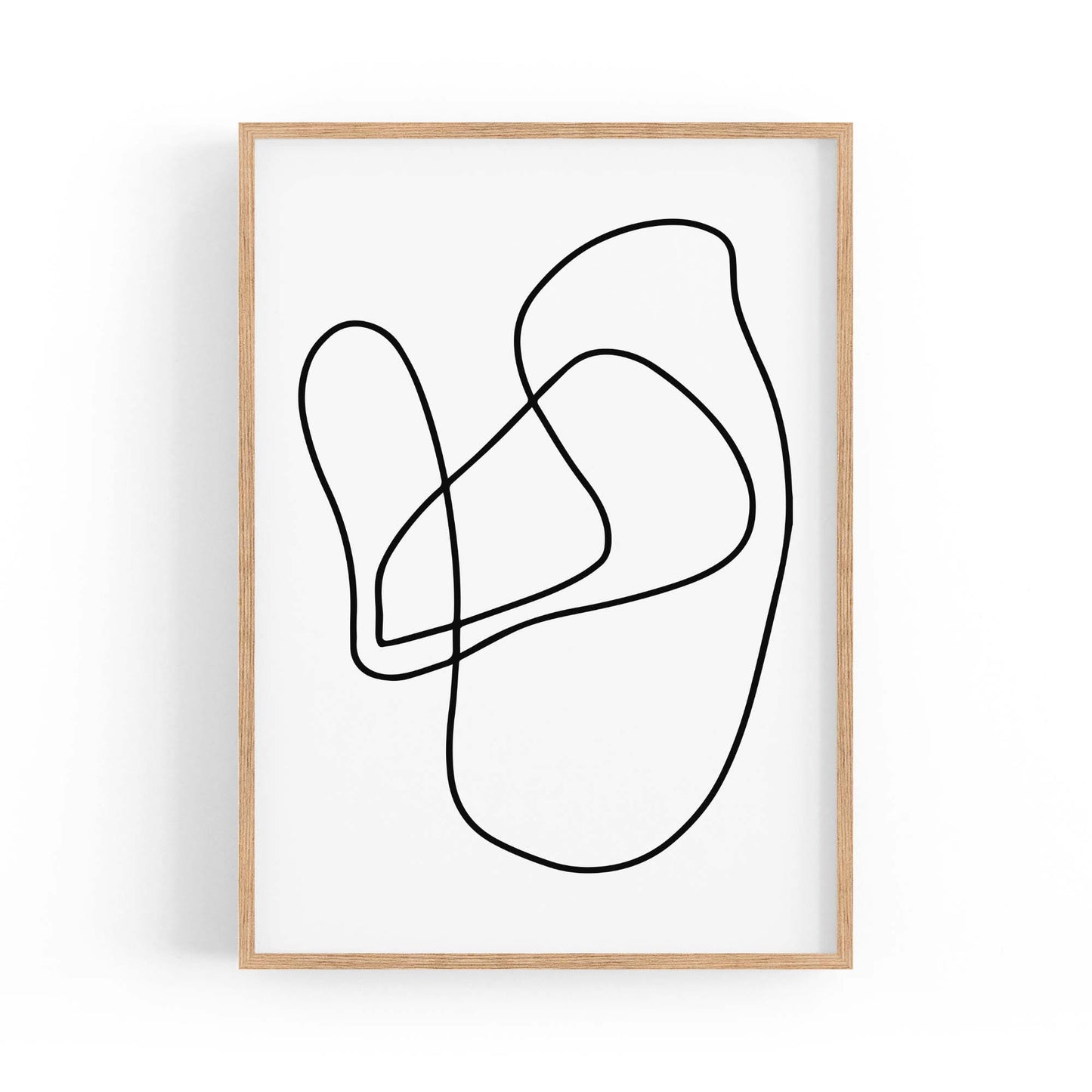 Minimal Abstract Modern Line Artwork Wall Art #7 - The Affordable Art Company