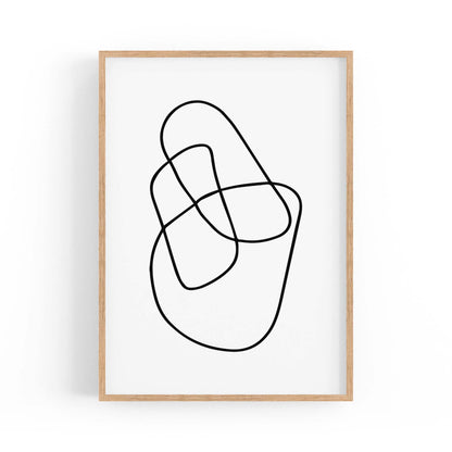 Minimal Abstract Modern Line Artwork Wall Art #2 - The Affordable Art Company