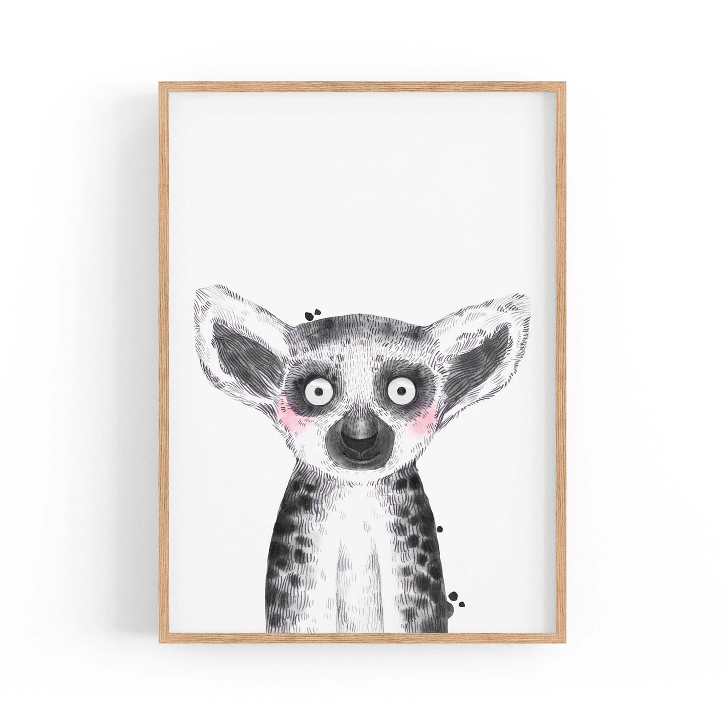 Cute Blushing Baby Possum Nursery Animal Wall Art - The Affordable Art Company