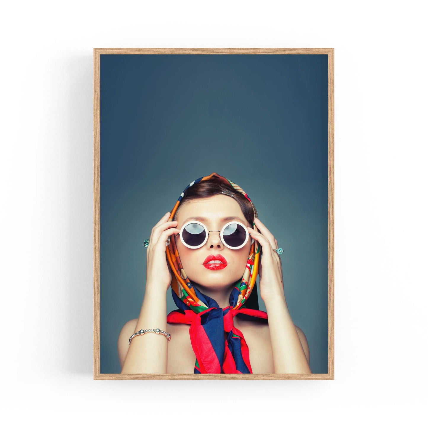 Fashion Model Sunglasses Photograph Chic Wall Art - The Affordable Art Company