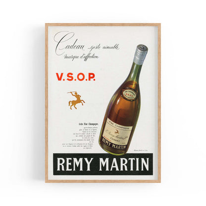 Remy Martin Cognac Champagne Vintage Drinks Advert Wall Art - The Affordable Art Company