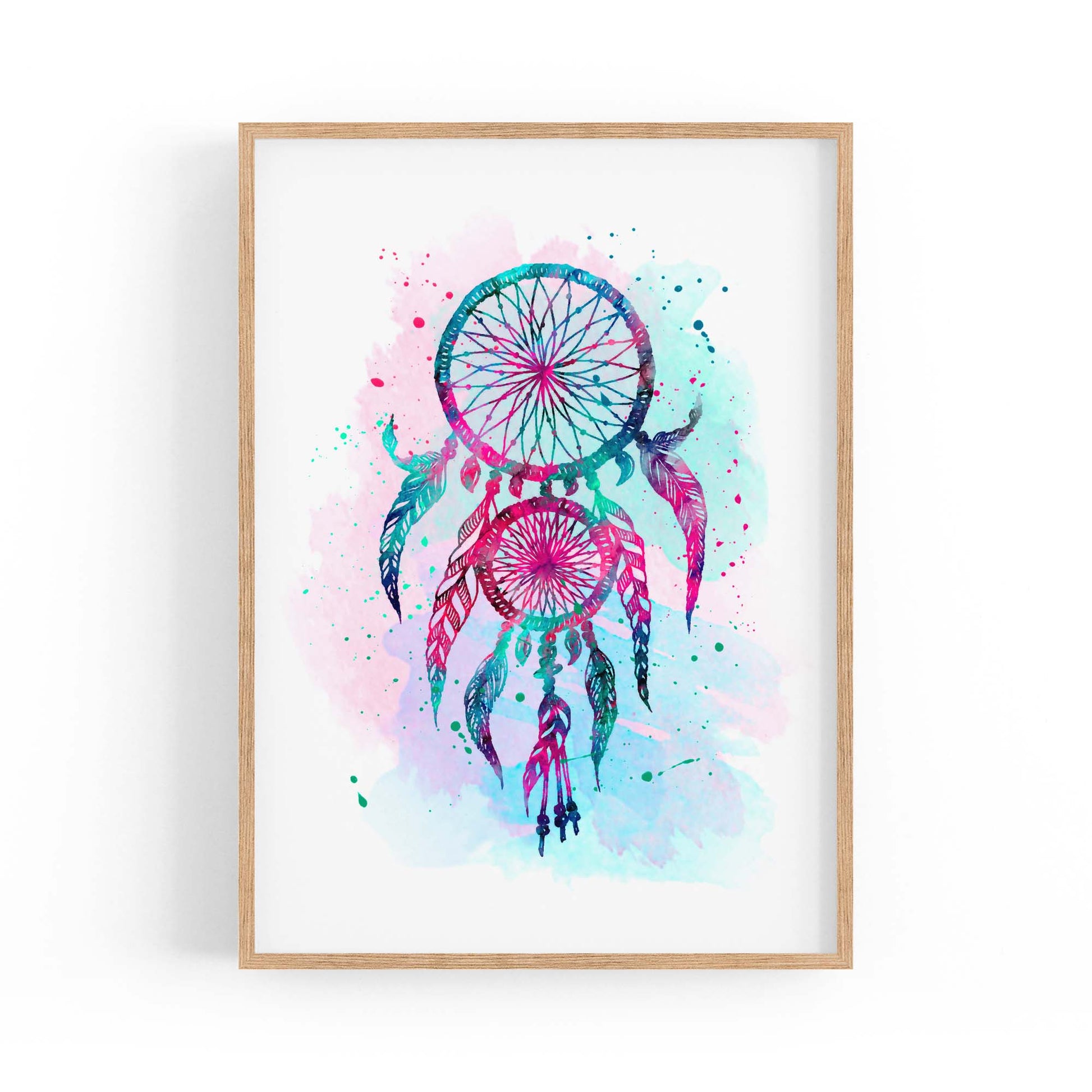 Dream Catcher Nursery Baby Bedroom Wall Art #1 - The Affordable Art Company