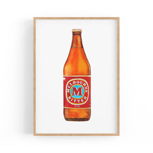 Melbourne Bitter Longneck Painting Wall Art - The Affordable Art Company