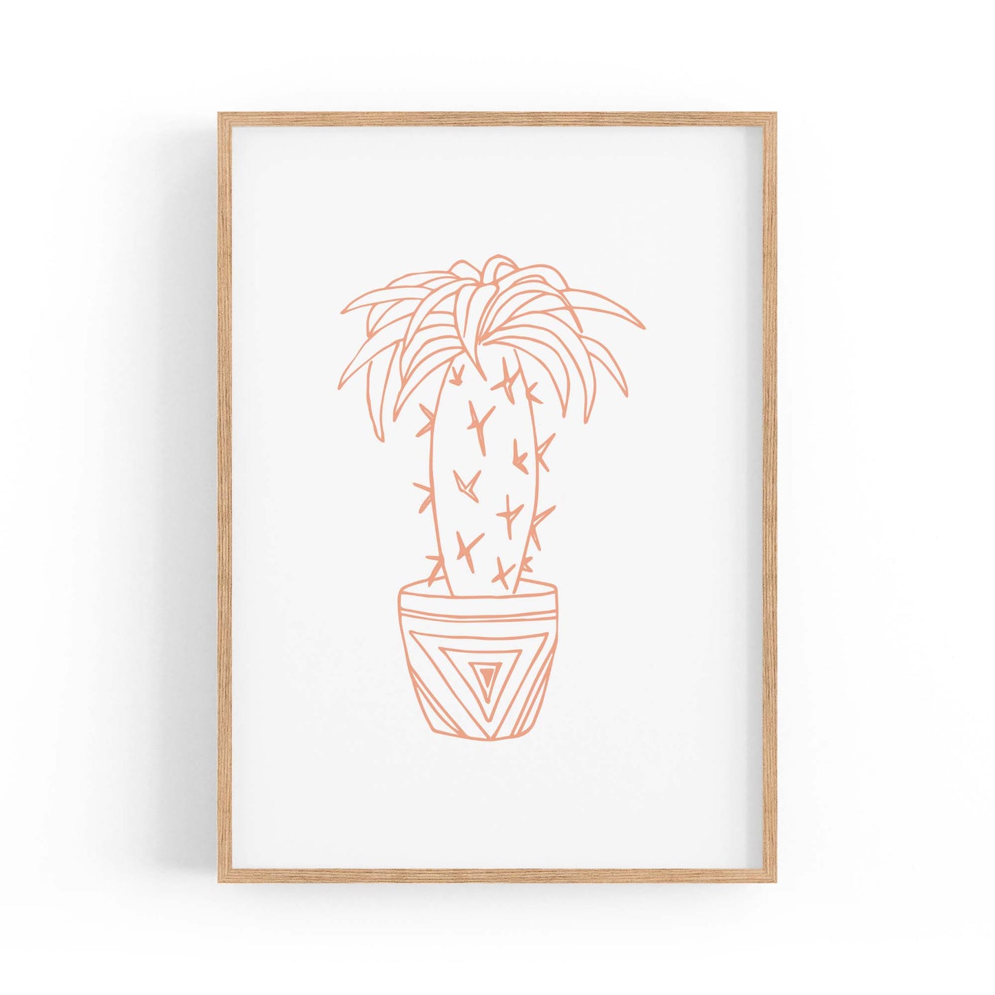 Abstract House Plant Minimal Living Room Wall Art #21 - The Affordable Art Company