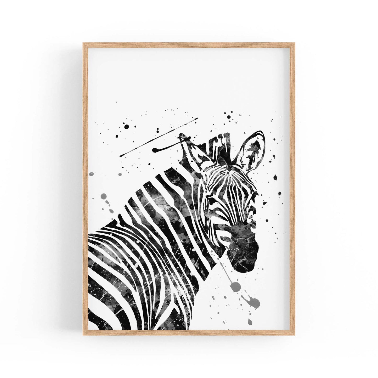 Zebra Painting Nursery Safari Animal Wall Art #2 - The Affordable Art Company