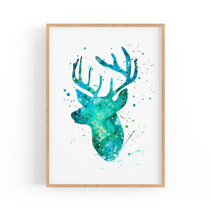 Cute Deer Woodland Animal Nursery Wall Art #1 - The Affordable Art Company