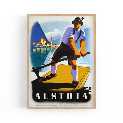 Austria Vintage Travel Advert Wall Art - The Affordable Art Company