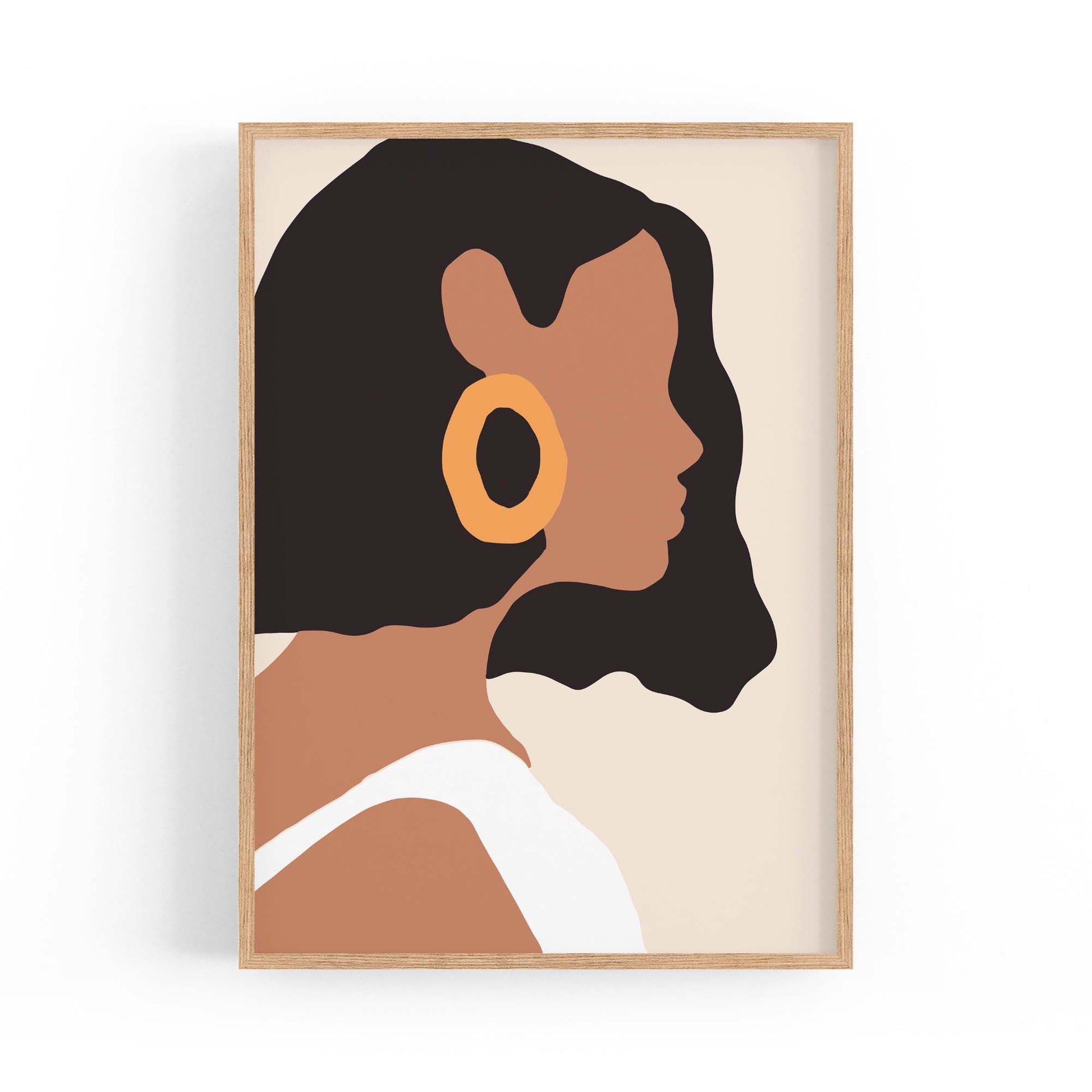 Fashion Minimal Retro Girls Bedroom Wall Art #3 - The Affordable Art Company