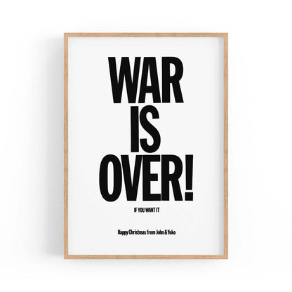 War Is Over "Christmas" John Lennon Beatles Art - The Affordable Art Company