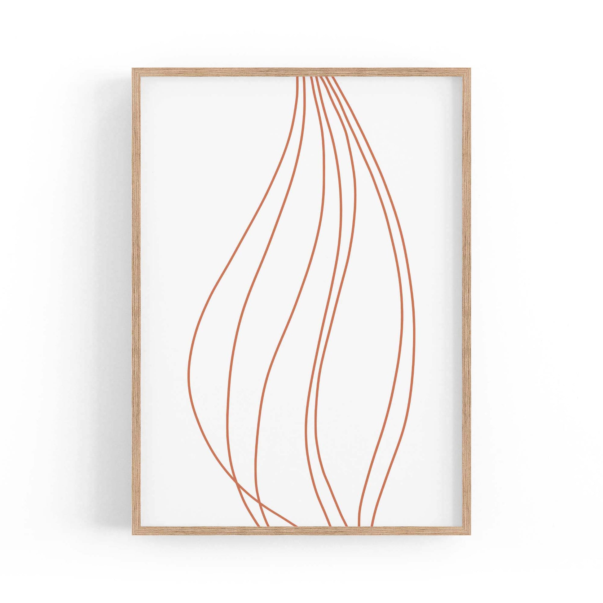 Abstract Line Artwork Minimal Modern Wall Art #1 - The Affordable Art Company
