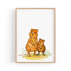 Australian Quokka Painting Animal Nursery Wall Art #2 - The Affordable Art Company