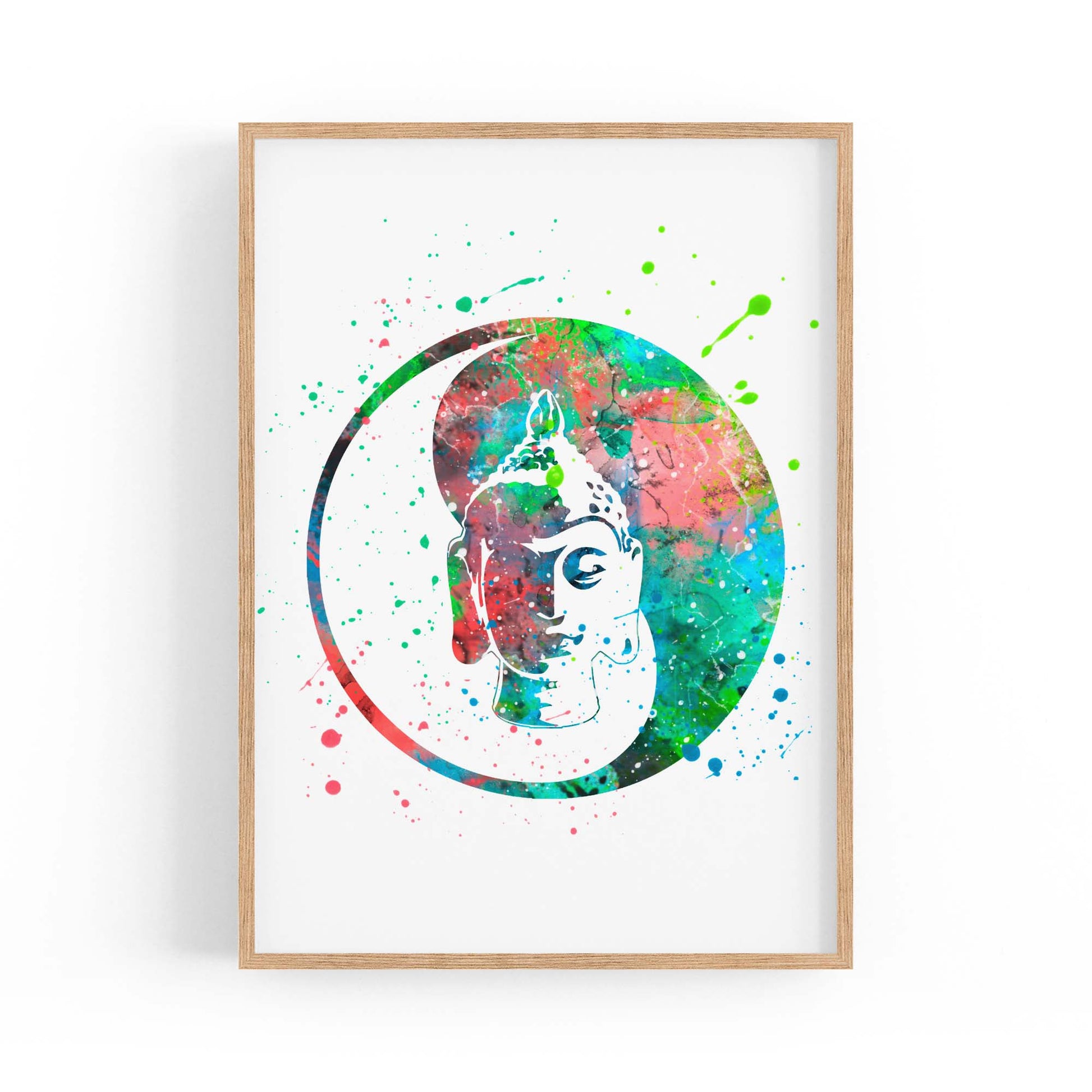 Yoga Studio Mandala Calming Yoga Buddhist Wall Art #3 - The Affordable Art Company