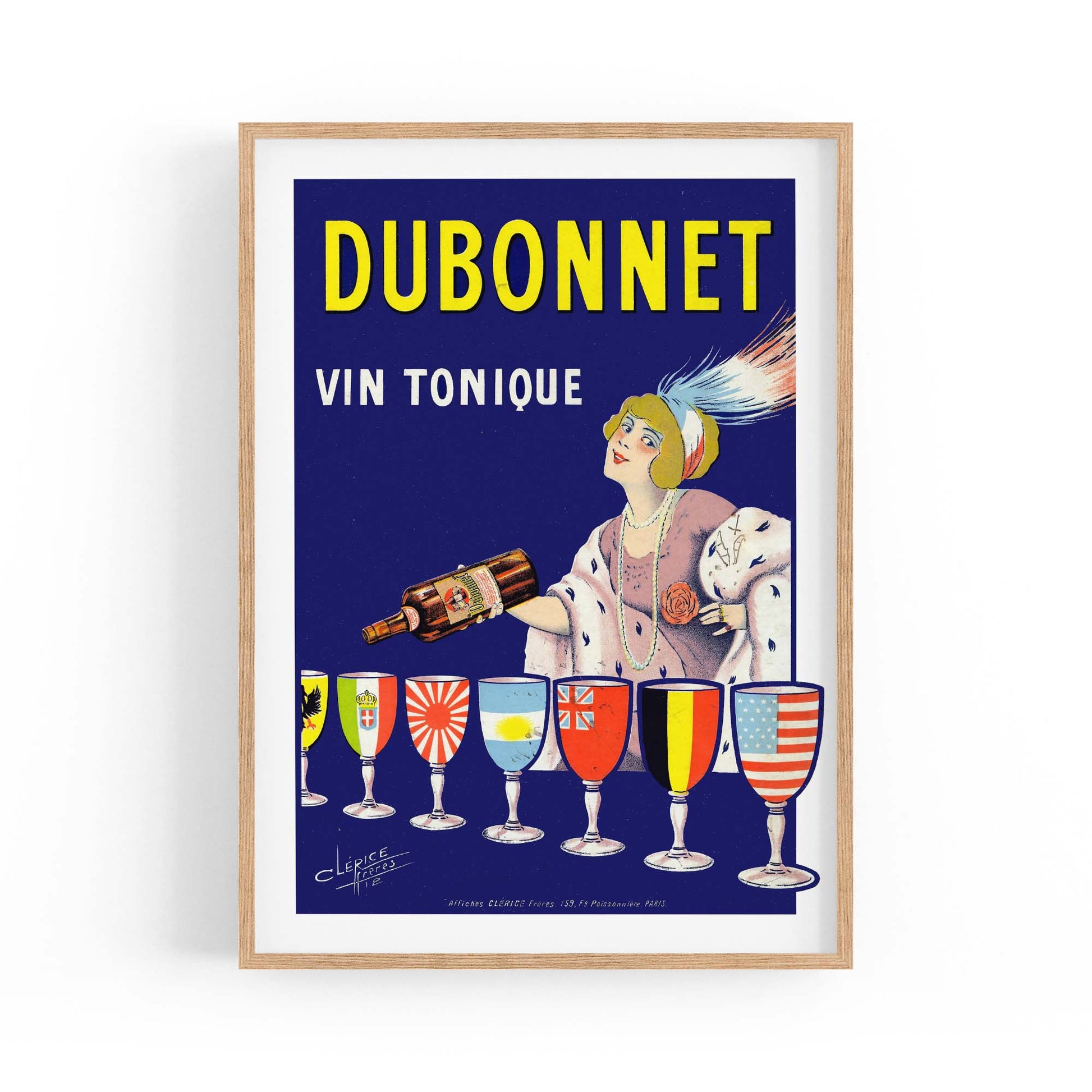 Dubonnet Aperitif Vintage Drinks Advert Wall Art - The Affordable Art Company