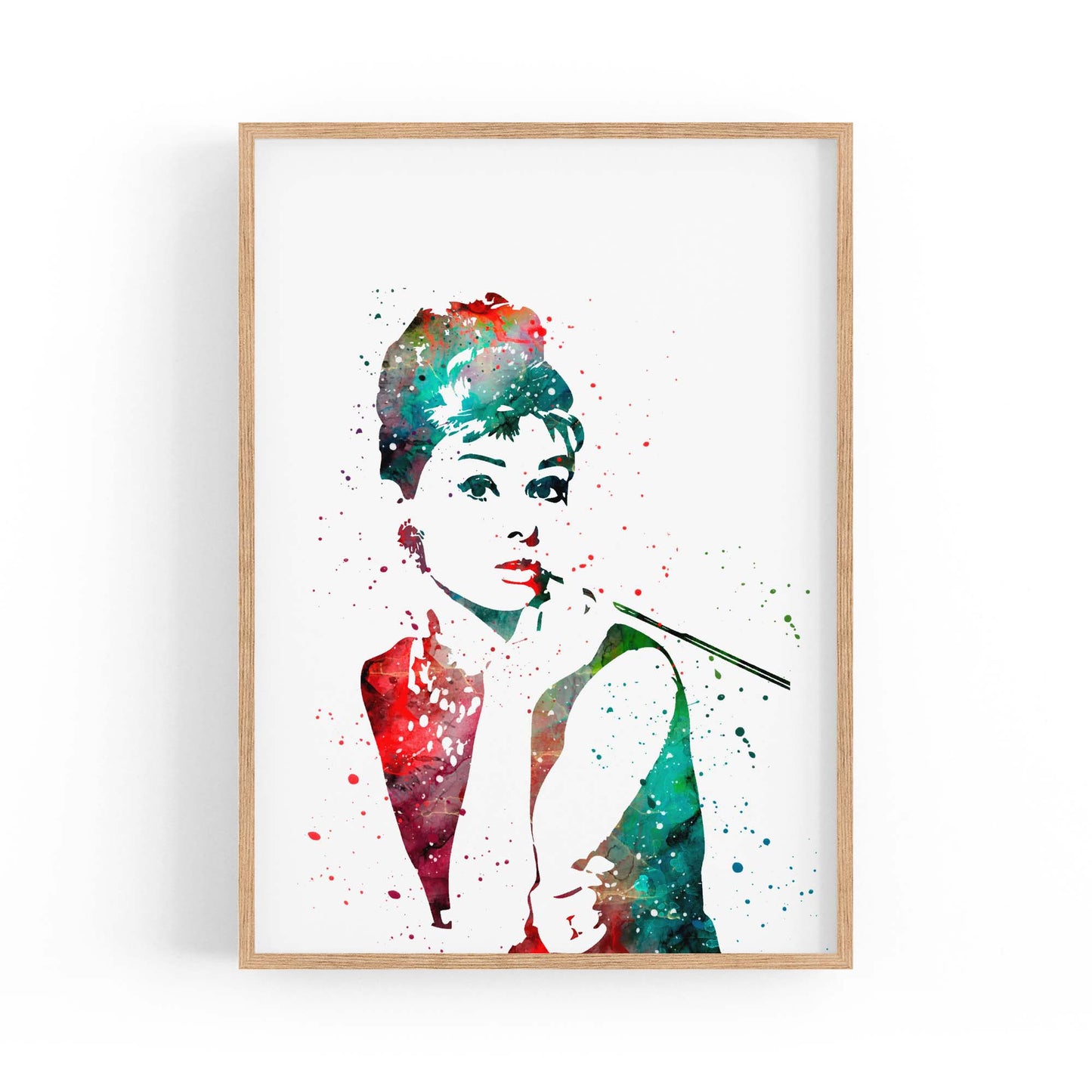 Audrey Hepburn Fashion Minimal Bedroom Wall Art #3 - The Affordable Art Company