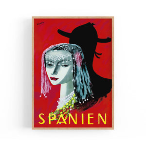Spain Vintage Travel Advert Wall Art - The Affordable Art Company