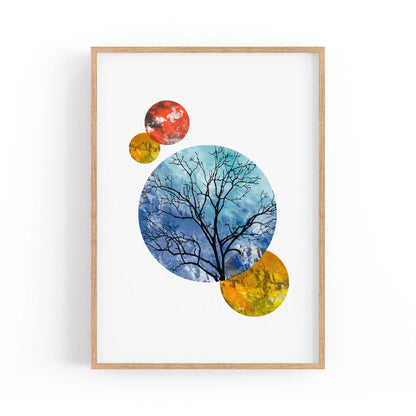 Scandi Circle Landscape Kitchen Minimal Wall Art #5 - The Affordable Art Company