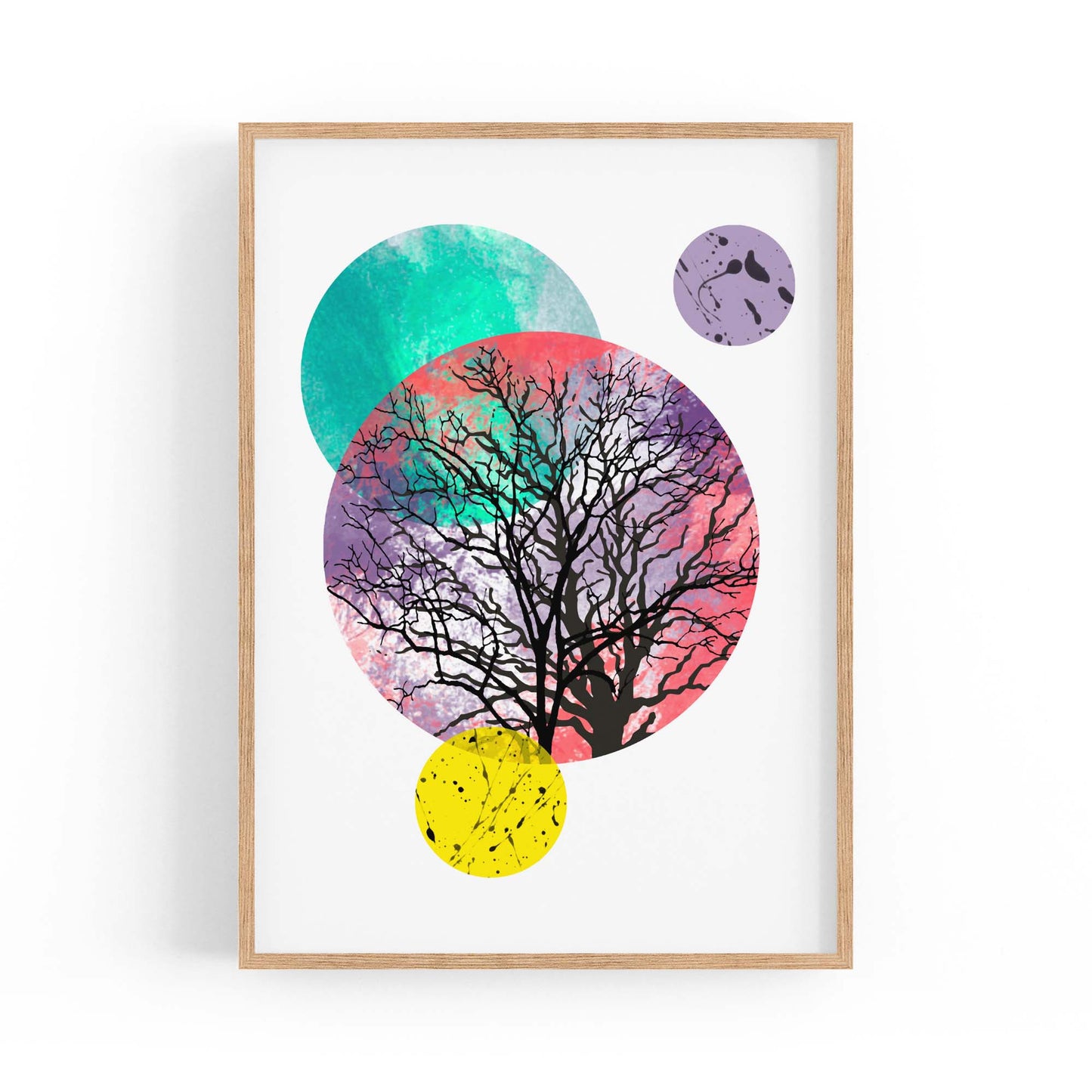 Scandi Circle Landscape Kitchen Minimal Wall Art #4 - The Affordable Art Company