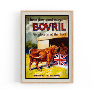British Bovril Vintage War Advert Wall Art - The Affordable Art Company