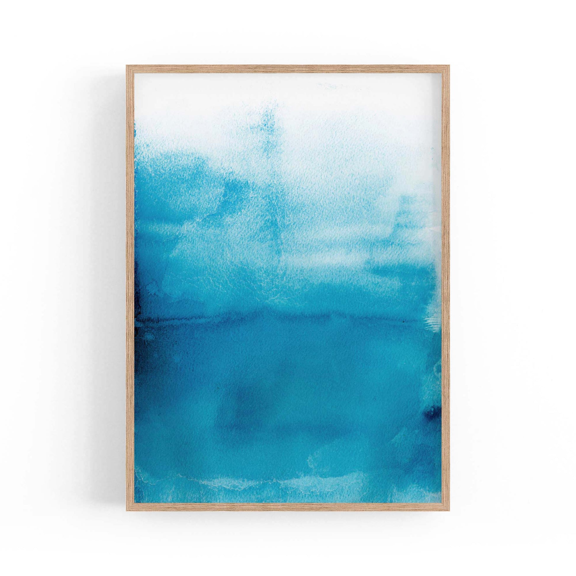 Minimal Blue Painting Abstract Modern Wall Art #16 - The Affordable Art Company