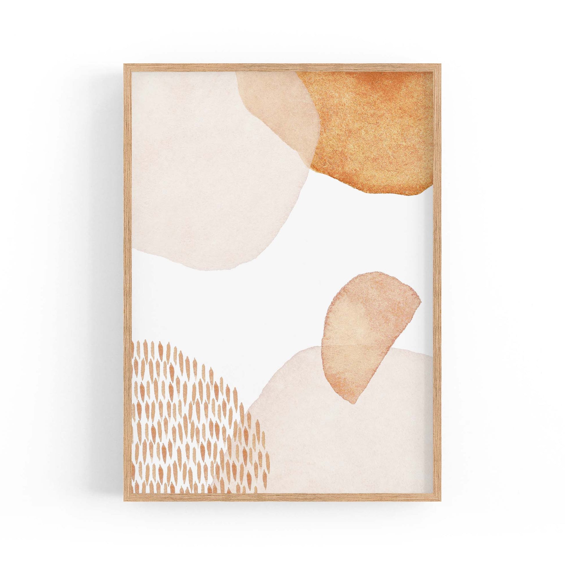 Abstract Modern Watercolour Shapes Painting Wall Art #14 - The Affordable Art Company