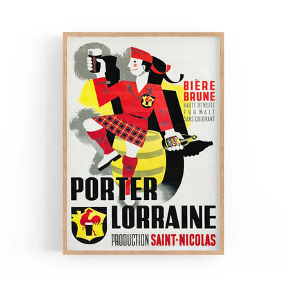 Porter Lorraine Vintage Drinks Advert Wall Art - The Affordable Art Company
