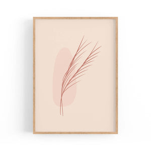 Minimal Branch Retro Pink & Pastel Wall Art - The Affordable Art Company