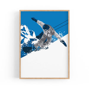 Retro Snowboard Vintage Winter Cabin Wall Art #4 - The Affordable Art Company