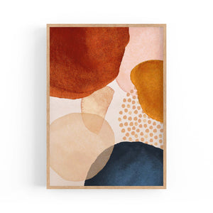 Abstract Modern Watercolour Shapes Painting Wall Art #6 - The Affordable Art Company