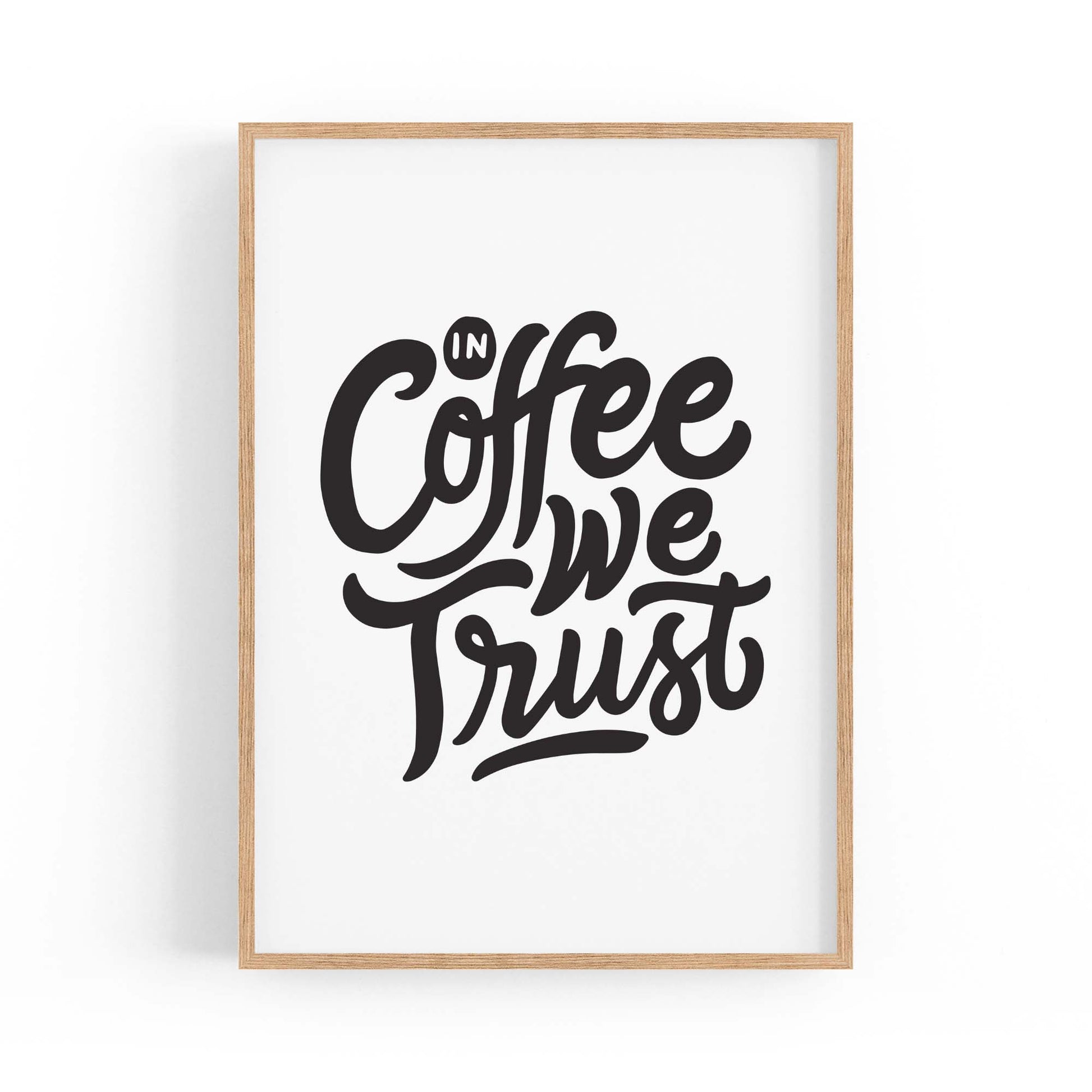 Coffee Quote Minimal Kitchen Cafe Style Wall Art #13 - The Affordable Art Company