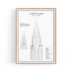 Chrysler Building Minimal New York Wall Art - The Affordable Art Company