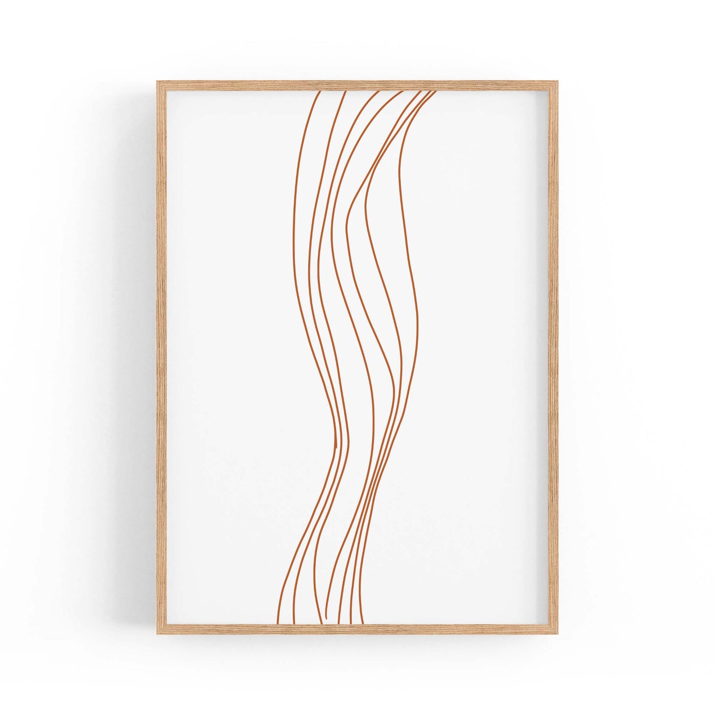 Minimal Waves Line Abstract Wall Art #5 - The Affordable Art Company