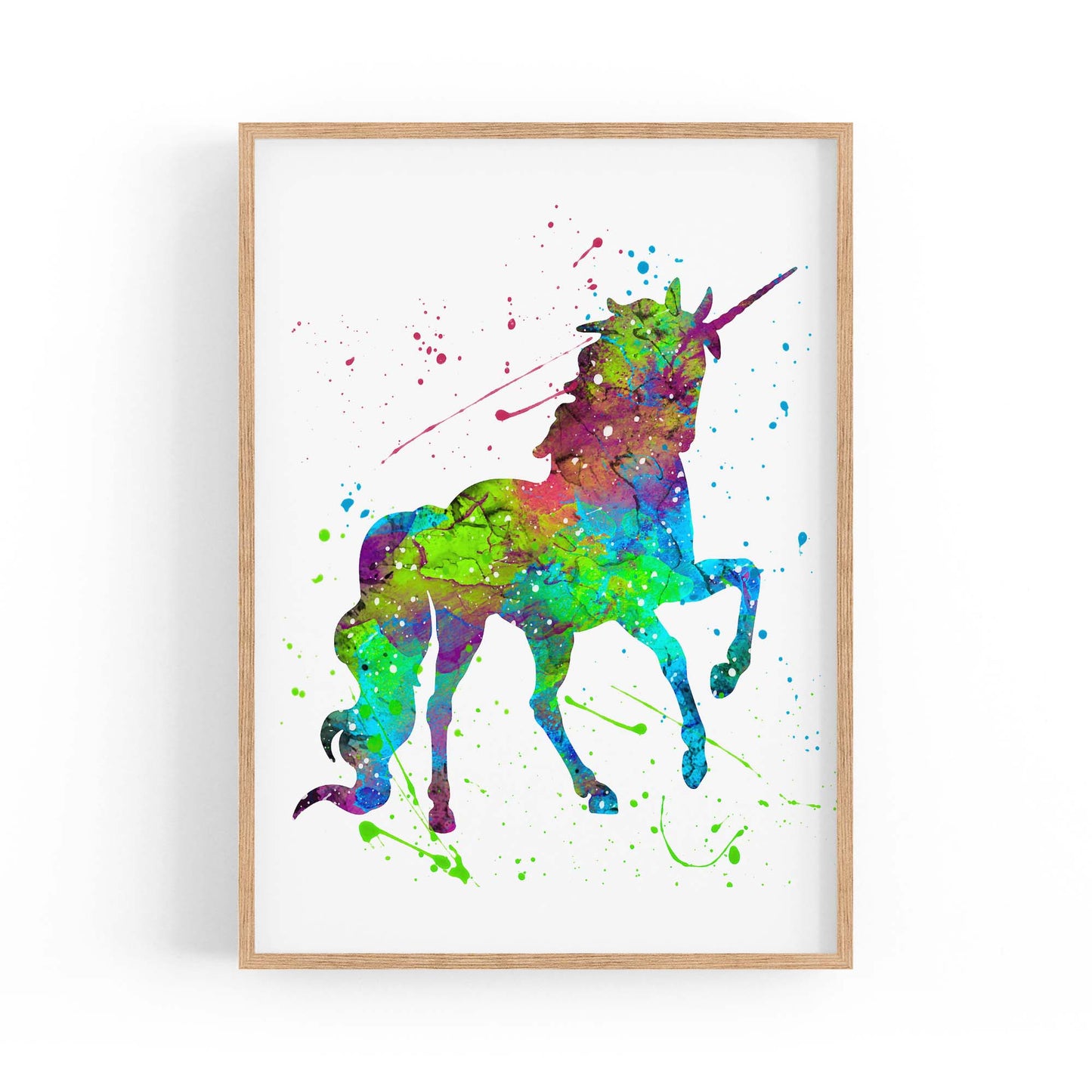 Unicorn Nursery Girls Bedroom Wall Art #2 - The Affordable Art Company