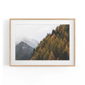 Autumn Forest Nature Photograph Green Wall Art #1 - The Affordable Art Company