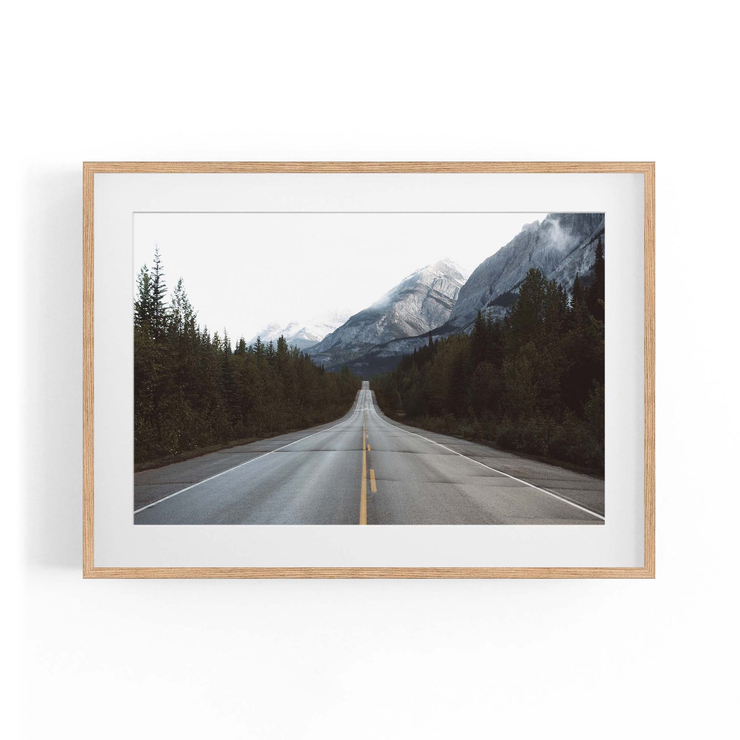 Mountainous Road Landscape Photograph Wall Art - The Affordable Art Company