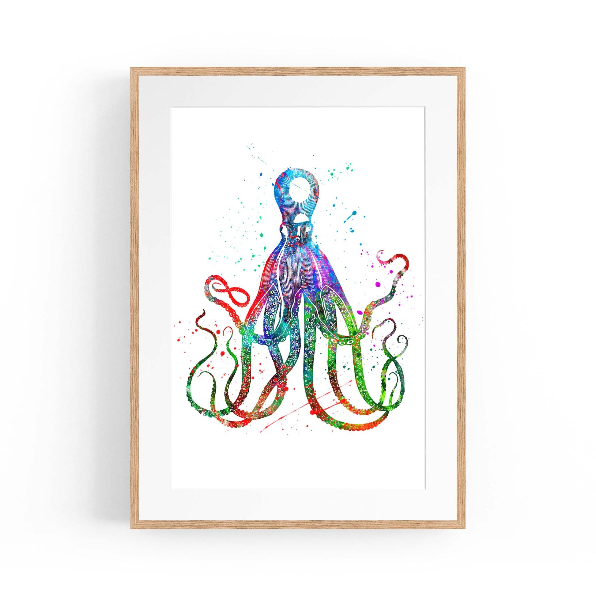 Cite Giant Squid Painting Sealife Nursery Wall Art - The Affordable Art Company