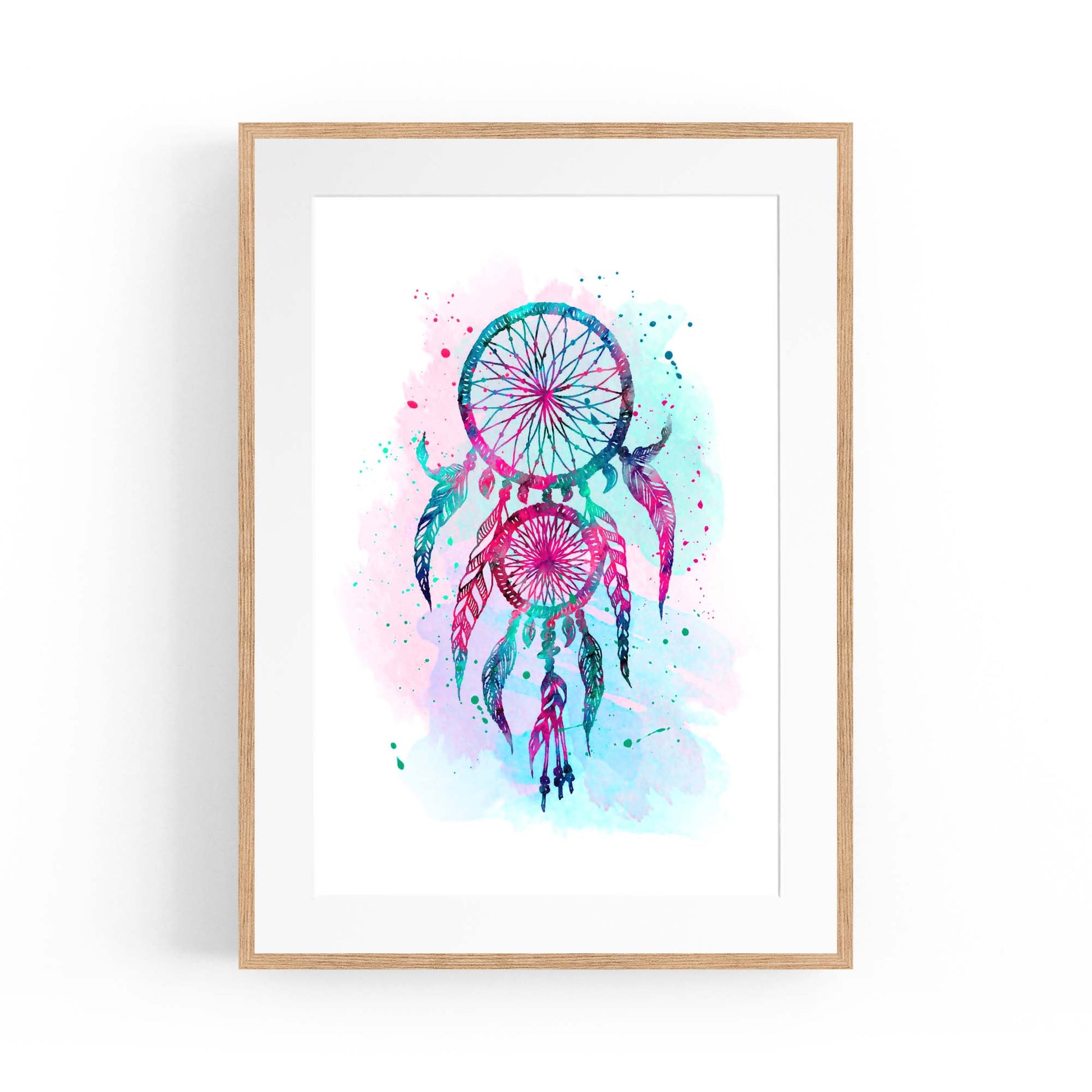 Dream Catcher Nursery Baby Bedroom Wall Art #1 - The Affordable Art Company