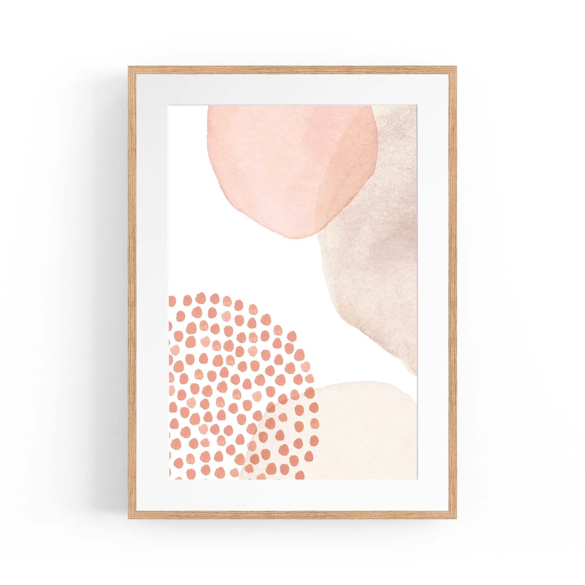 Abstract Modern Watercolour Shapes Painting Wall Art #13 - The Affordable Art Company
